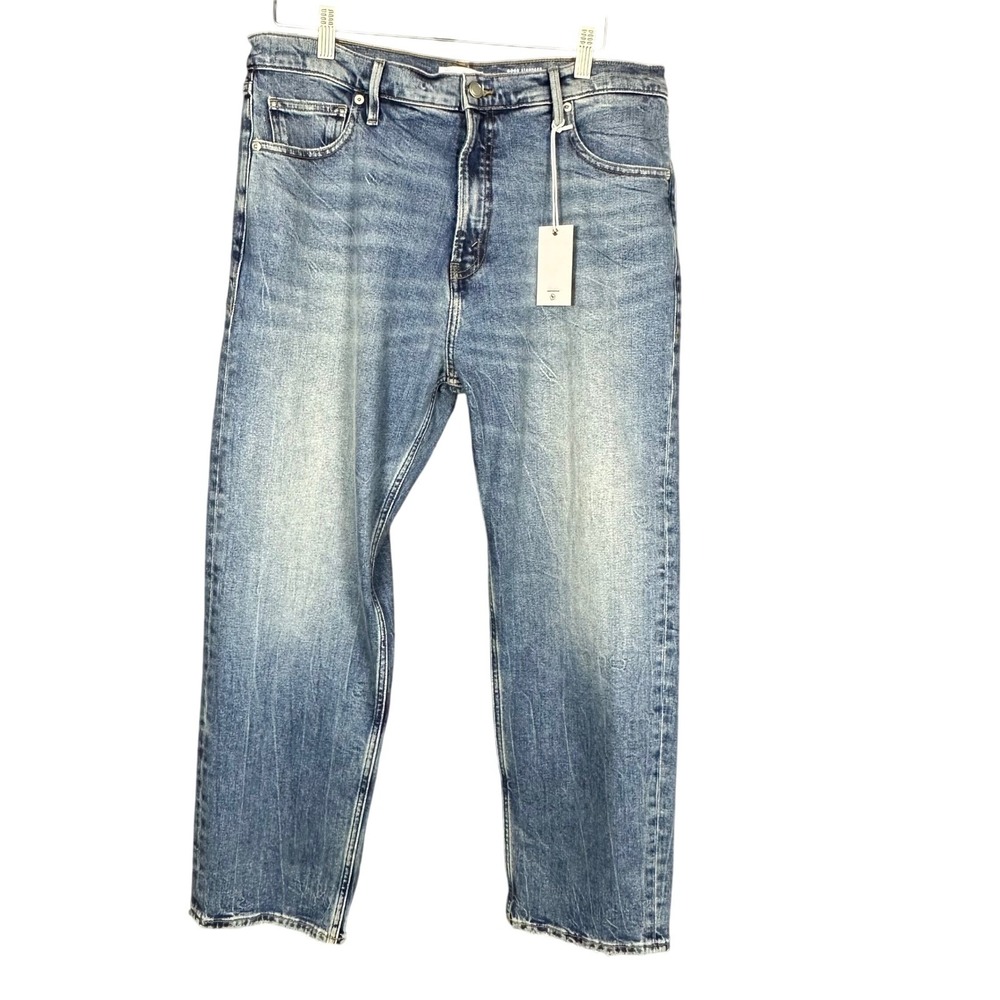 NWT Good American Standard Straight Jeans Sz 10 30‎ Indigo868 28 Inseam Mid-rise
